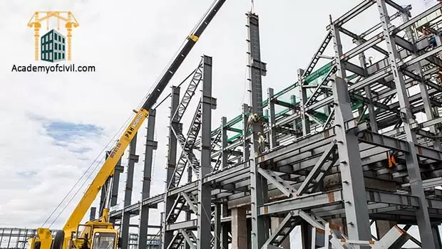 مراحل گام به گام اجرای ساخت ساختمان فولادی یا فلزی از صفر تا صد 