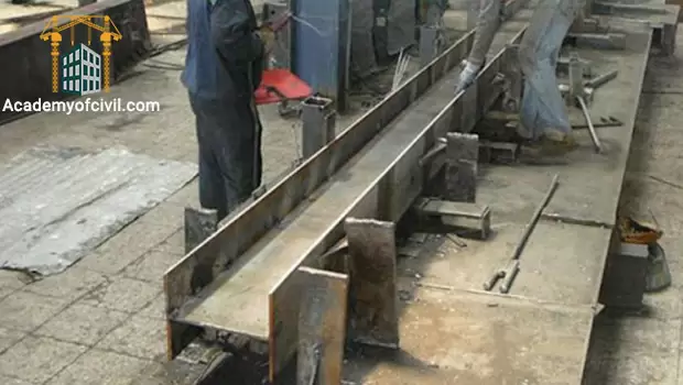 ساخت و نصب تیر فولادی
