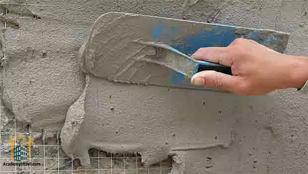 نمای سیمانی تخته ماله