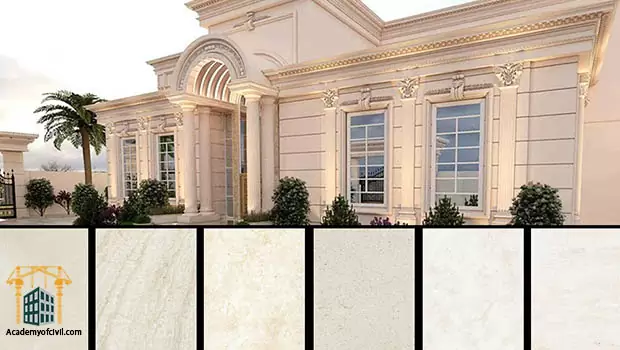 بهترین سنگ سفید برای نمای ساختمان