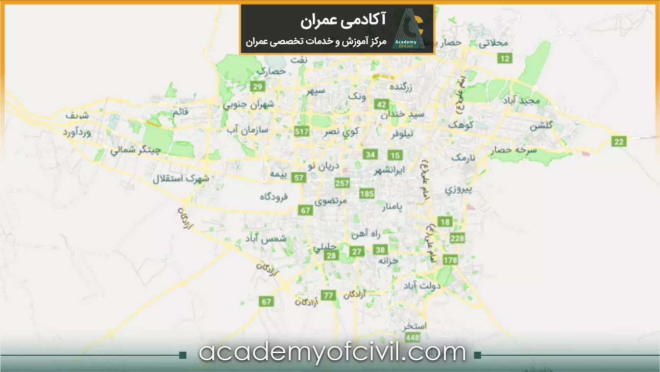 مراجعه به سایت نقشه تهران 
