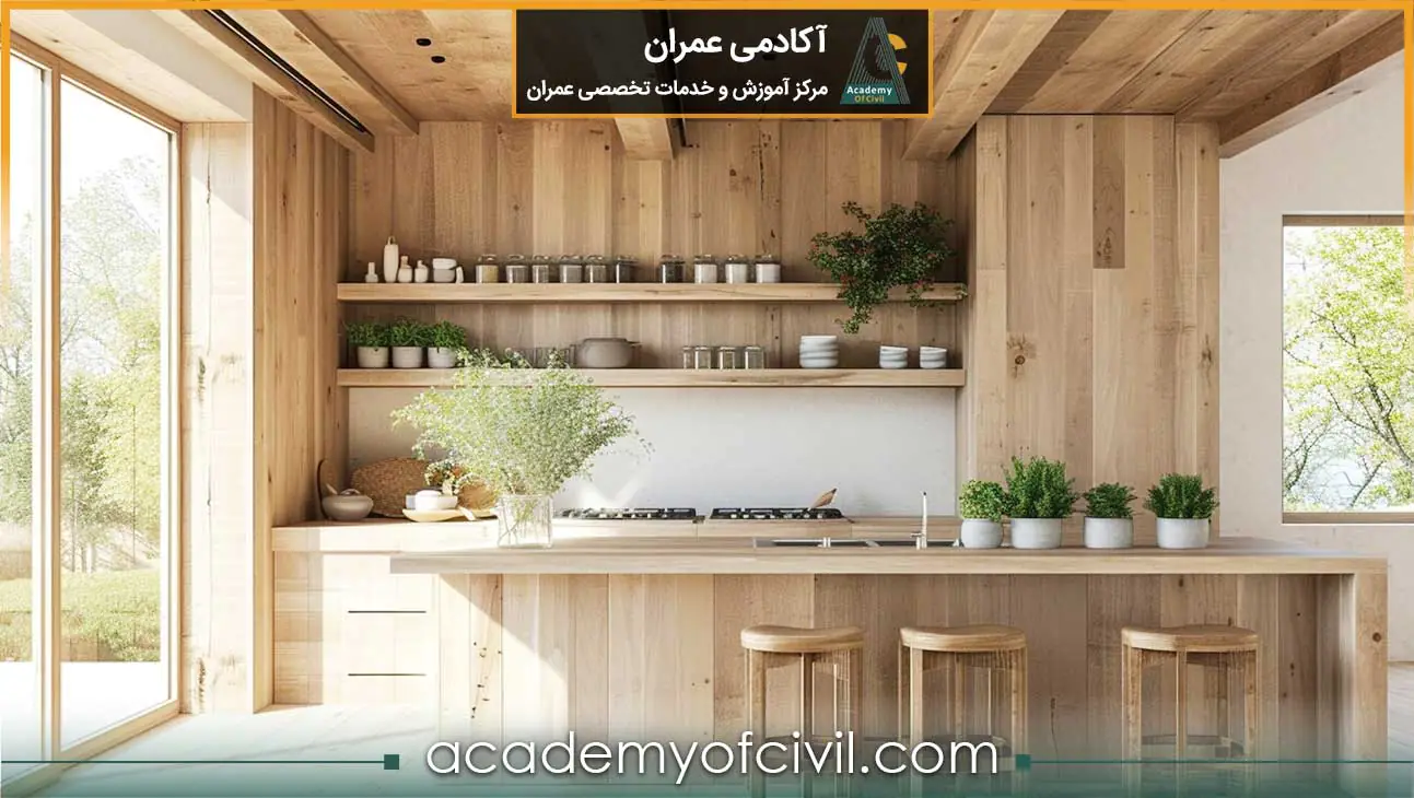 آشپزخانه بازسازی شده