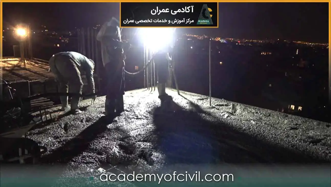 محاسبه بتن سقف تیرچه بلوک